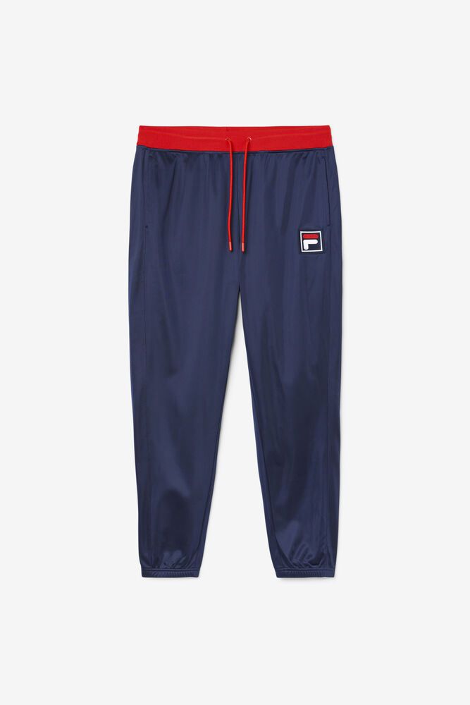 Fila Wayan Track Navy Pants Mens - NZ 08962-LQJB